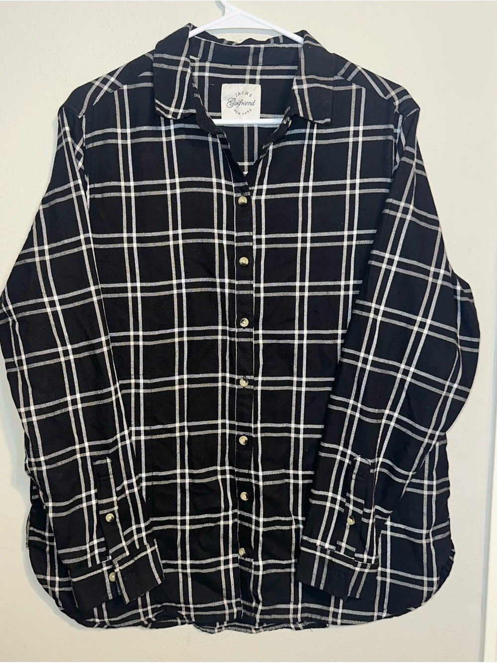 Jachs Black and White Button Down Shirt